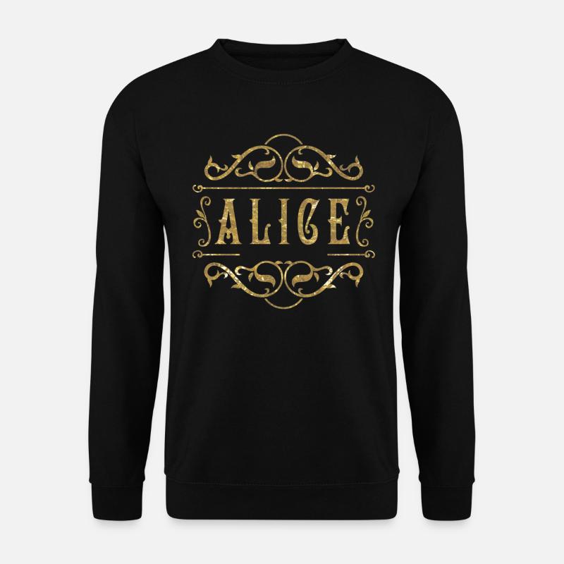 Alice gold - Unisex Sweatshirt - black