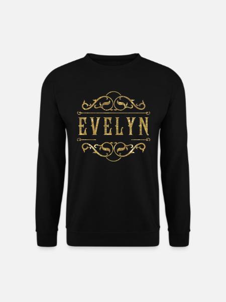 Evelyn gold - Unisex Pullover - Schwarz
