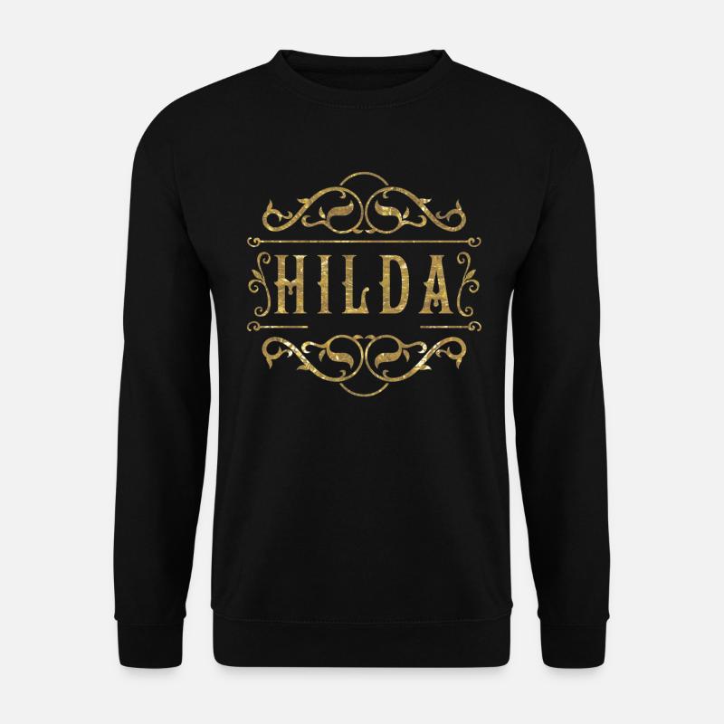 Hilda gold - Unisex Pullover - Schwarz