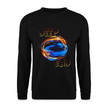 Tiefes Ende - Unisex Pullover - Schwarz - Vorne - Alina (178cm) & Michal (187cm)