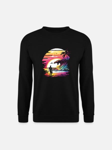 Surfer Surfer Sunset Surfing - Unisex Sweatshirt - black
