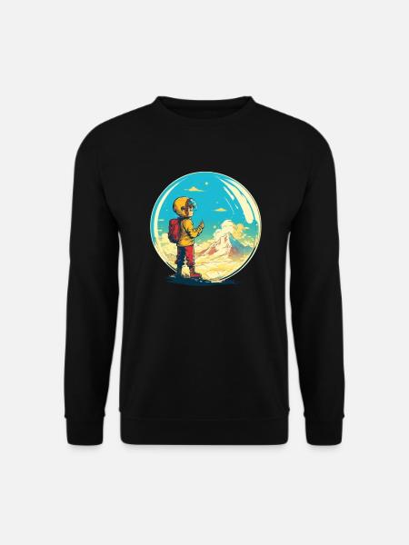 Little explorer conquers the world - Unisex Sweatshirt - black