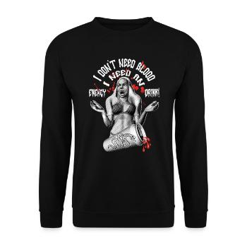 Vampire Nightlife: T-Shirt séduisant pour dunk - Sweat-shirt Unisexe - noir - Devant - Alina (178cm) & Michal (187cm)