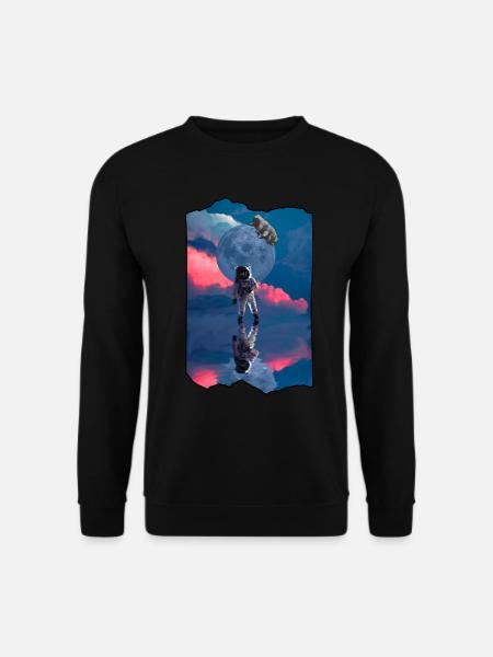 Weltraumastronaut Bärtierchen-Wasserbär - Unisex Pullover - Schwarz