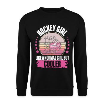 Eishockey Hockey sur glace - Sweat-shirt Unisexe - noir - Devant - Alina (178cm) & Michal (187cm)
