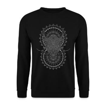 2024 Kaleidoscope Dragon 56 - Unisex Sweatshirt - black - Front - Alina (178cm) & Michal (187cm)