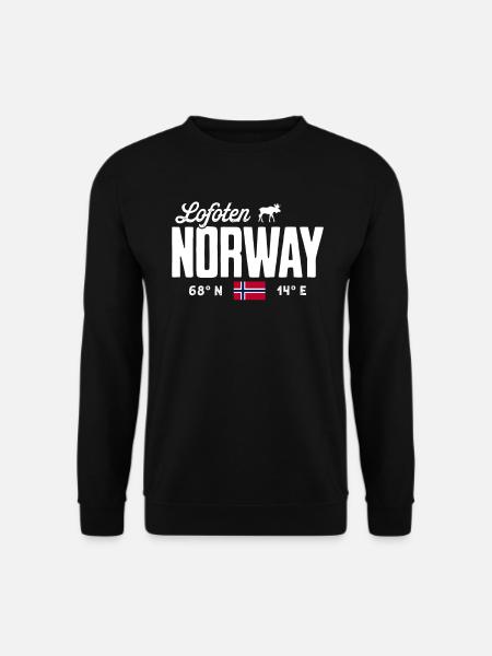 Norwegen Souvenir Skandinavien Norway Lofoten - Unisex Pullover - Schwarz