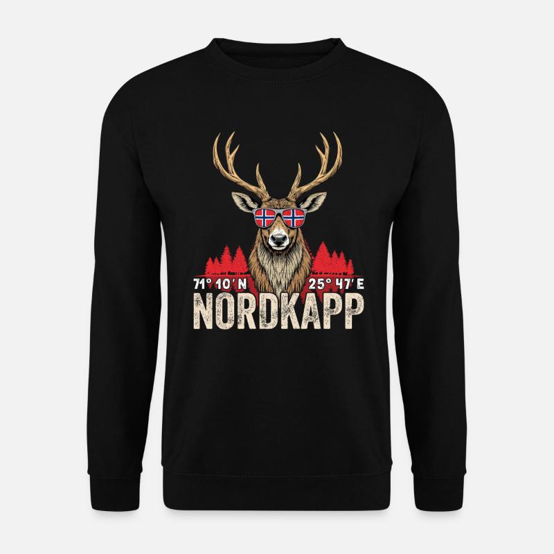 Norwegen Norway Norge Skandinavien Nordkapp - Unisex Pullover - Schwarz