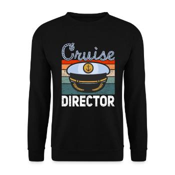 Kreuzfahrt Kreuzfahrtdirektor Directeur de croisière - Sweat-shirt Unisexe - noir - Devant - Alina (178cm) & Michal (187cm)