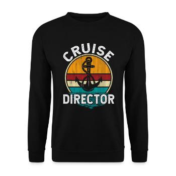 Kreuzfahrt Kreuzfahrtdirektor Cruise Director - Unisex Sweatshirt - black - Front - Alina (178cm) & Michal (187cm)