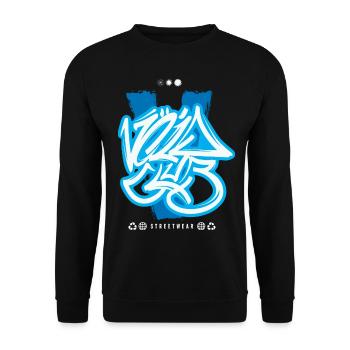 Streetwear Urban Graffiti - Unisex Sweatshirt - black - Front - Alina (178cm) & Michal (187cm)