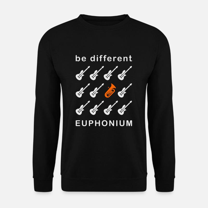 Euphonium Eufonium Blechbläser Tuba Spruch - Unisex Pullover - Schwarz