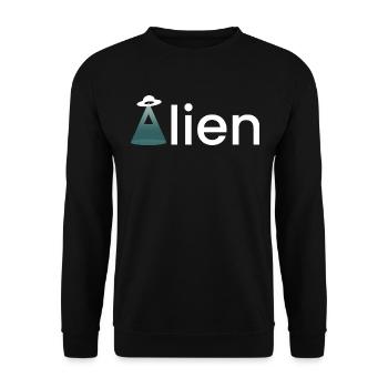 Alien - Unisex Pullover - Schwarz - Vorne - Alina (178cm) & Michal (187cm)