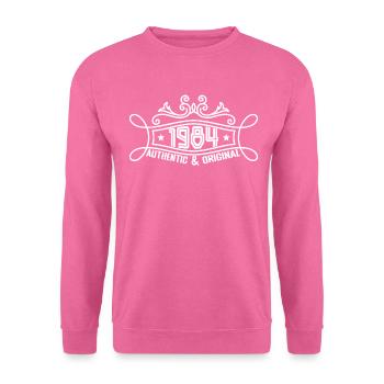 Geburtstag 1984 Geburtstag Jahrgang 1984 Jahr - Unisex Pullover - Pink - Vorne