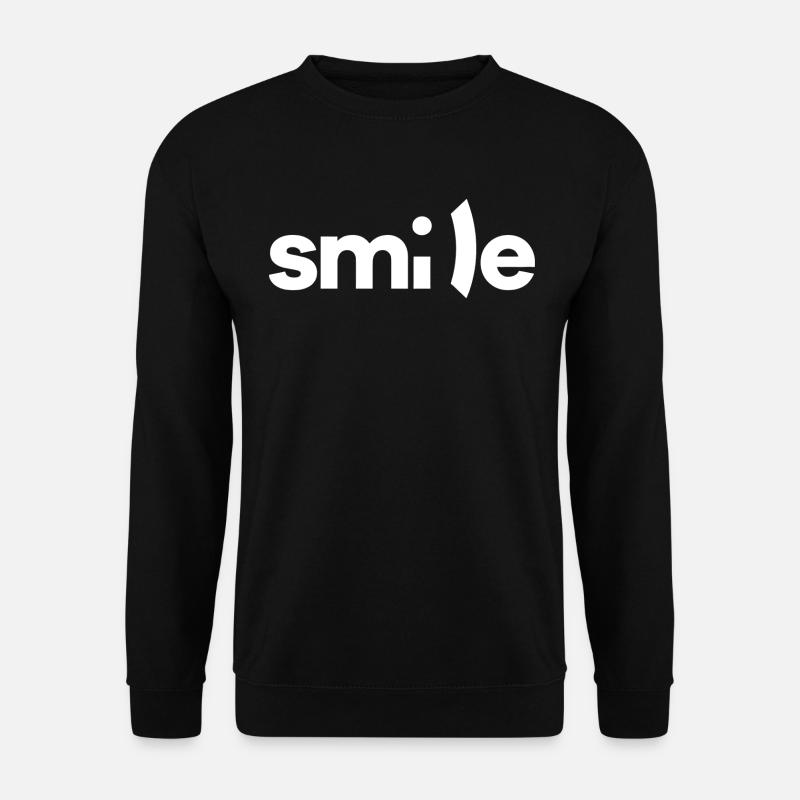 Smile - Unisex Pullover - Schwarz