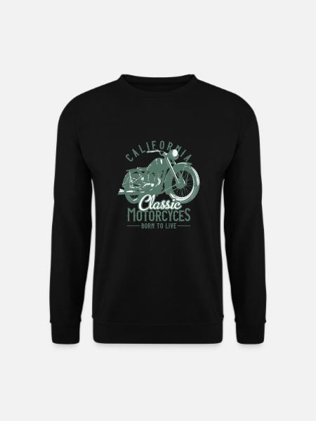 Motorrad Shirt - Unisex Pullover - Schwarz