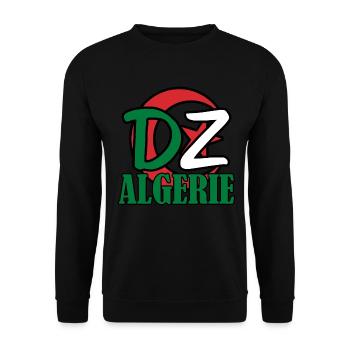 DZ - Sweat-shirt Unisexe - noir - Devant - Alina (178cm) & Michal (187cm)