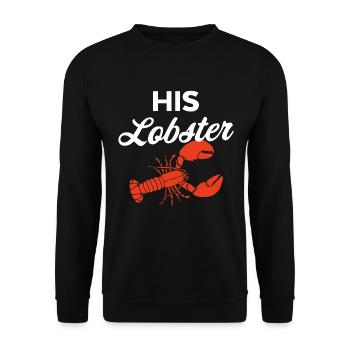 Son homard - Sweat-shirt Unisexe - noir - Devant - Alina (178cm) & Michal (187cm)