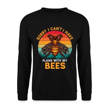 Beekeeping Beekeeping Course Beekeepers' Association Honey Bee Beekeepers - Unisex Sweatshirt - black - Front - Alina (178cm) & Michal (187cm)