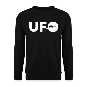 UFO - Unisex Sweatshirt - black - Front - Alina (178cm) & Michal (187cm)