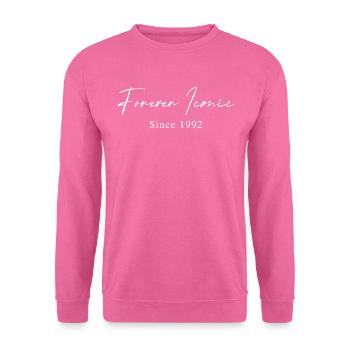 Forever Iconic 1992 Typographie minimaliste - Sweat-shirt Unisexe - rose - Devant