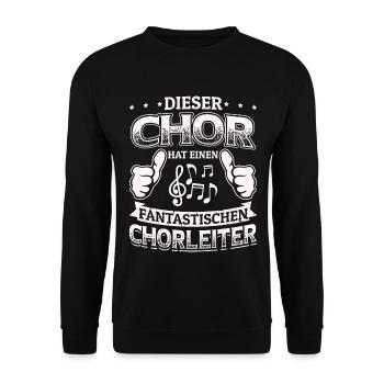 Dieser Chor - Fantastischen Chorleiter Dirigent - Unisex Pullover - Schwarz - Vorne - Alina (178cm) & Michal (187cm)