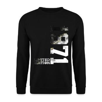 55E ANNIVERSAIRE ÉDITION LIMITÉE 1971 - Sweat-shirt Unisexe - noir - Devant - Alina (178cm) & Michal (187cm)
