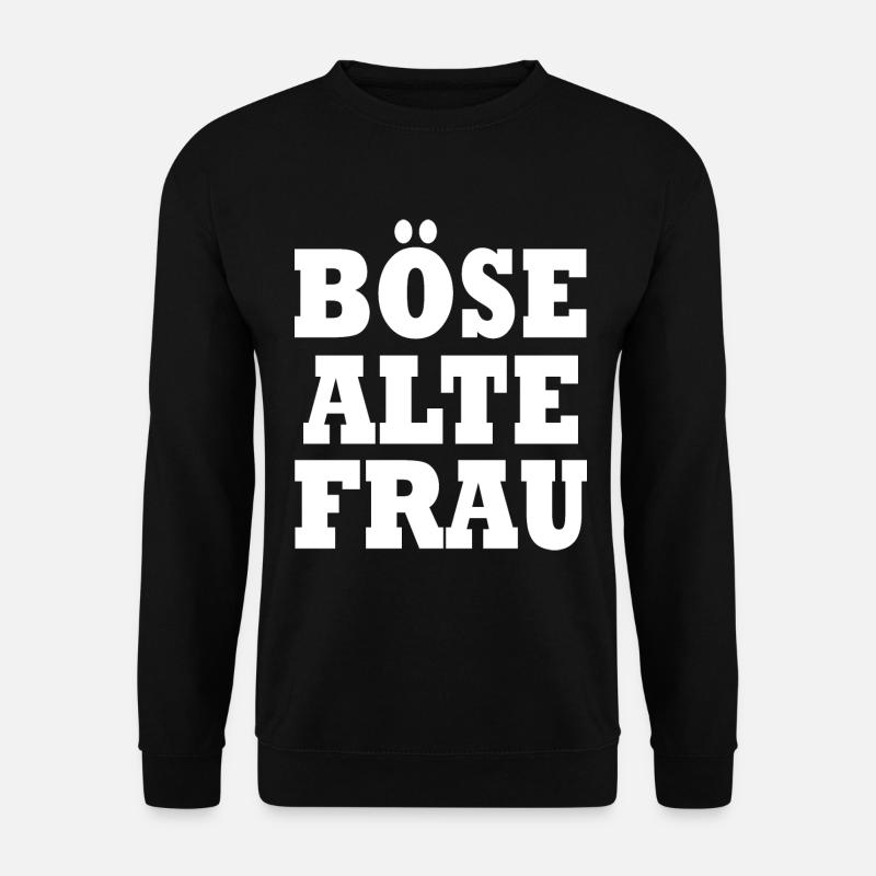 Böse alte frau - Unisex Pullover - Schwarz