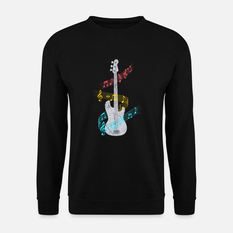 Bass guitar electric guitar - Unisex Sweatshirt - black
