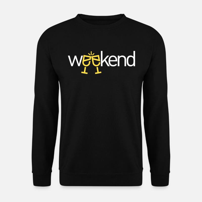 Week-end - enfin week-end - Sweat-shirt Unisexe - noir