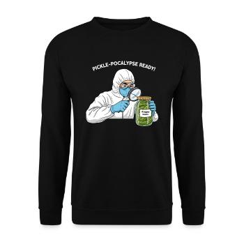 Pickle-pocalypse prêt ! - Sweat-shirt Unisexe - noir - Devant - Alina (178cm) & Michal (187cm)
