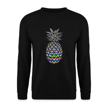 ANANAS PSYCHÉDÉLIQUE - Sweat-shirt Unisexe - noir - Devant - Alina (178cm) & Michal (187cm)