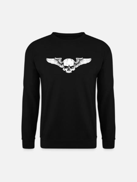 Skull wings - Unisex Sweatshirt - black