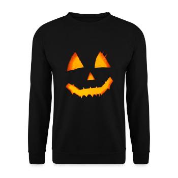 citrouille - Sweat-shirt Unisexe - noir - Devant - Alina (178cm) & Michal (187cm)