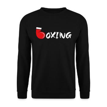 Boxing - Unisex Pullover - Schwarz - Vorne - Alina (178cm) & Michal (187cm)
