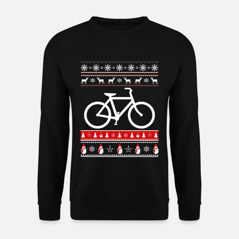 Vélo et Noël - Sweat-shirt Unisexe - noir