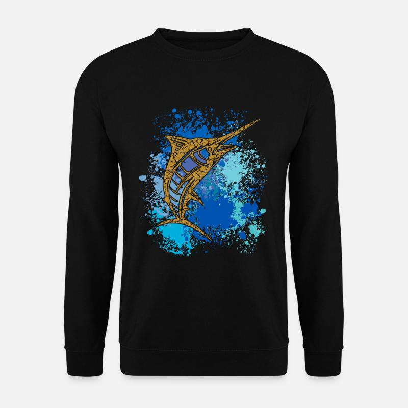 Marlin - Blue Marlin - Black Marlin - Unisex Sweatshirt - black