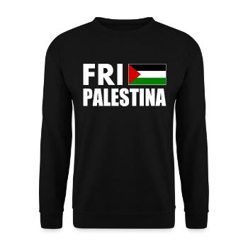 Fri palestina - Unisex Sweatshirt - black - Front - Alina (178cm) & Michal (187cm)