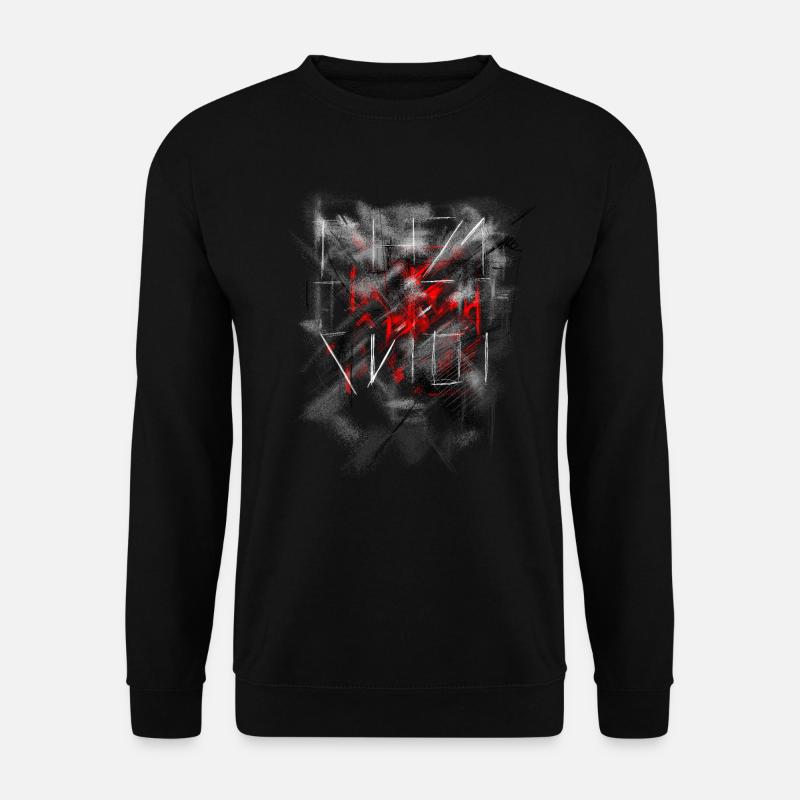 Hintergrund abstrakt / russisch - Unisex Pullover - Schwarz