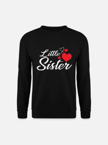 Geschwister kleine Schwester - Unisex Pullover - Schwarz