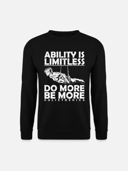 Calisthenics body cult "Do More, Be More" - Unisex Sweatshirt - black