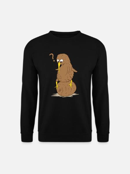 Kiwi Vogel Kiwifrucht Laufvogel - Unisex Pullover - Schwarz
