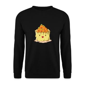 Boulette Wan Tan - Sweat-shirt Unisexe - noir - Devant - Alina (178cm) & Michal (187cm)