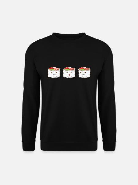 funny sushi rice - Unisex Sweatshirt - black