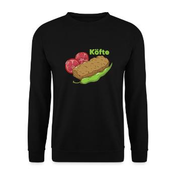 Köfte (Turkish food) - Unisex Sweatshirt - black - Front - Alina (178cm) & Michal (187cm)