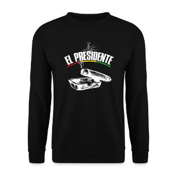 Tropico El Presidente Gamer Geek Cuba Chef Boss - Unisex Sweatshirt - black - Front - Alina (178cm) & Michal (187cm)