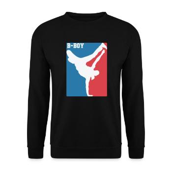 Breakdance B-Boy Hip-Hop and Funk - Unisex Sweatshirt - black - Front - Alina (178cm) & Michal (187cm)