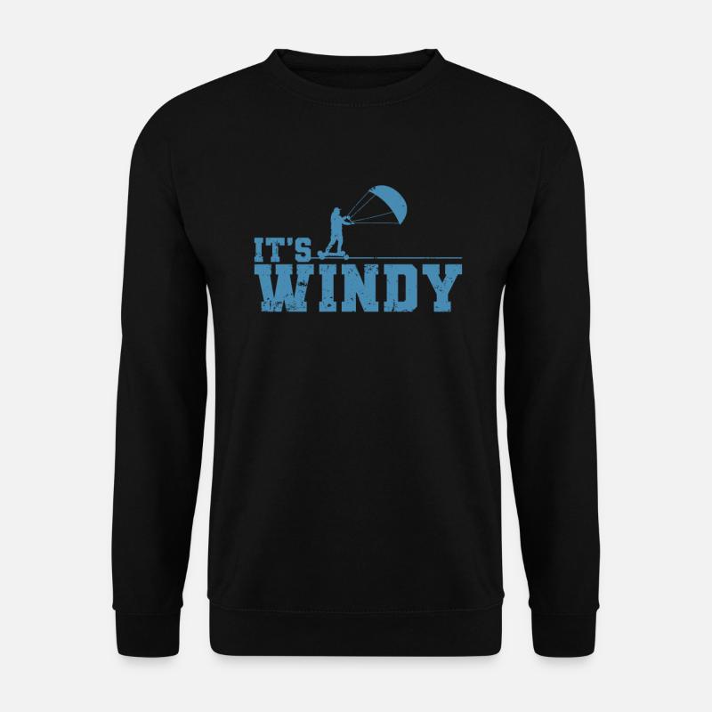 Kitelandboarding It's Windy Outside - Unisex Sweatshirt - black