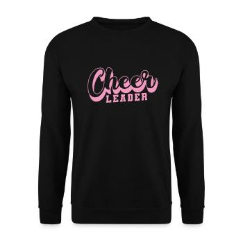 Cheer Leader tanzen Sport turnen anfeuern College - Unisex Pullover - Schwarz - Vorne - Alina (178cm) & Michal (187cm)