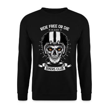 Motard de légende cadeau homme passion moto - Sweat-shirt Unisexe - noir - Devant - Alina (178cm) & Michal (187cm)